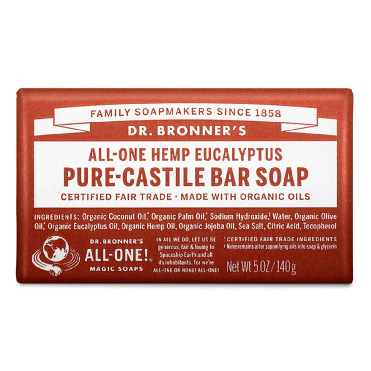 Soap Cake Dr Bronner's 140 g Eucalyptus Dr Bronners