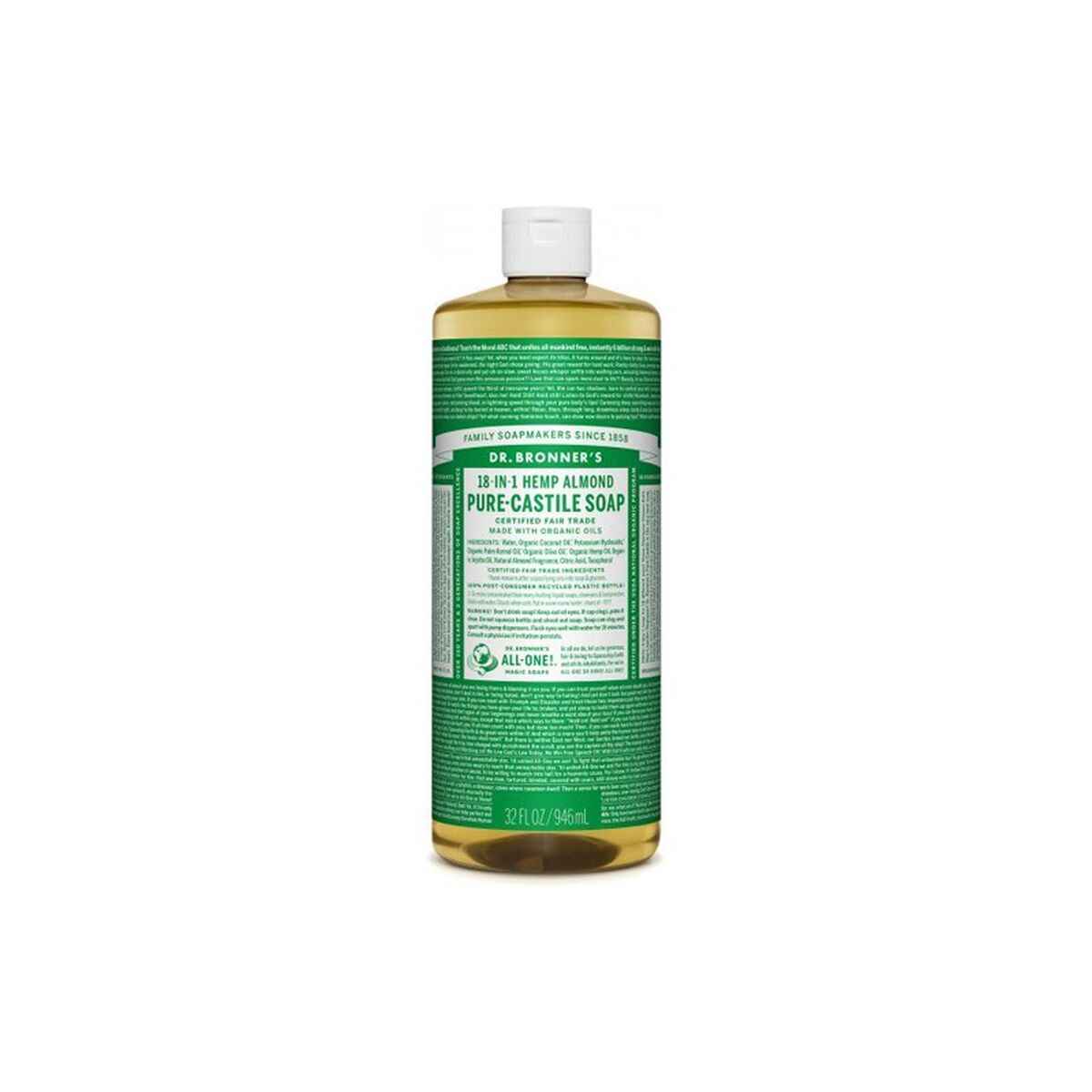 Liquid Soap Dr Bronner's 945 ml Almonds Dr Bronners