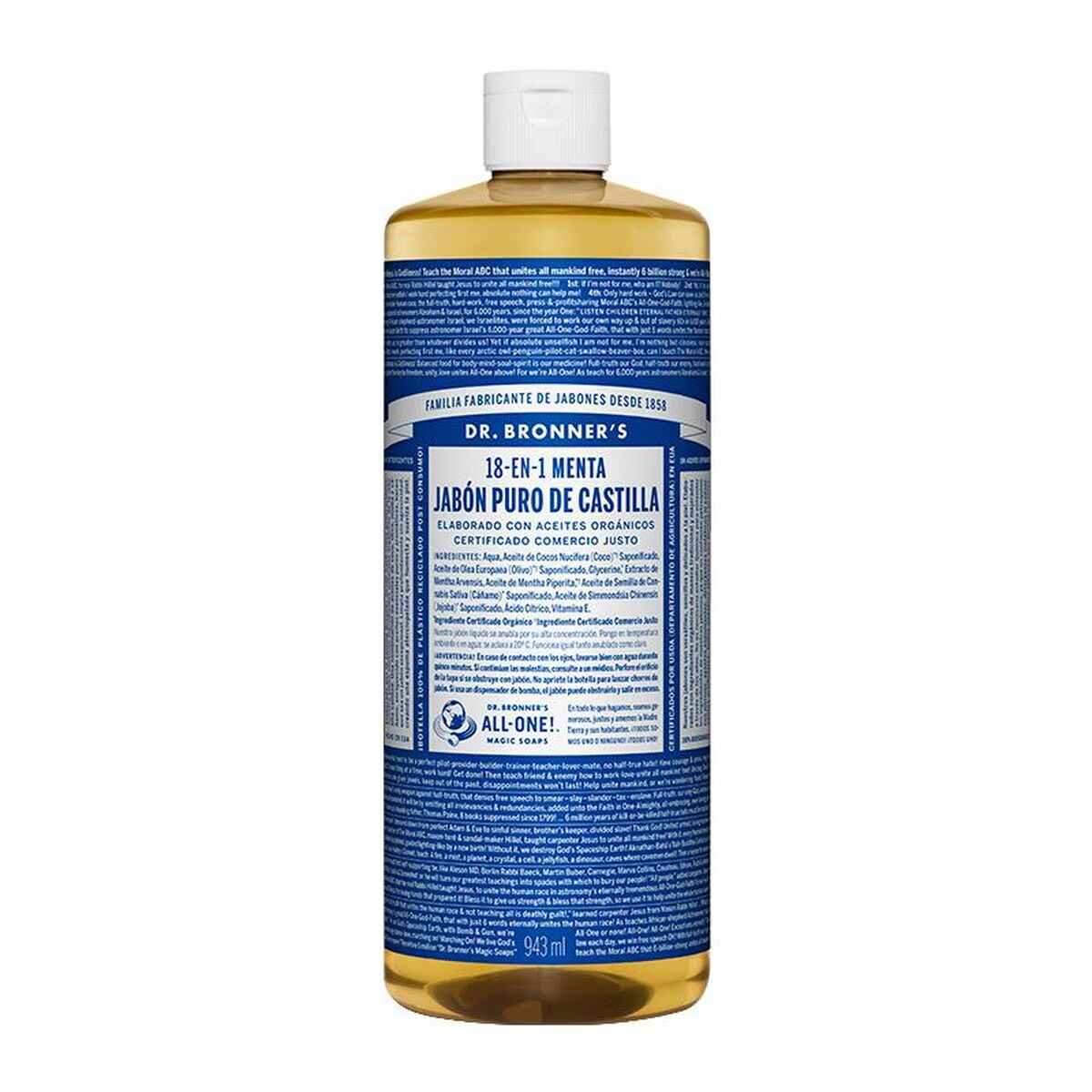 Liquid Soap Dr Bronner's 945 ml Mint Dr Bronners