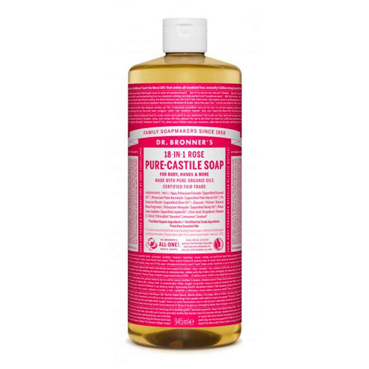 Liquid Soap Dr Bronner's 945 ml Roses Dr Bronners