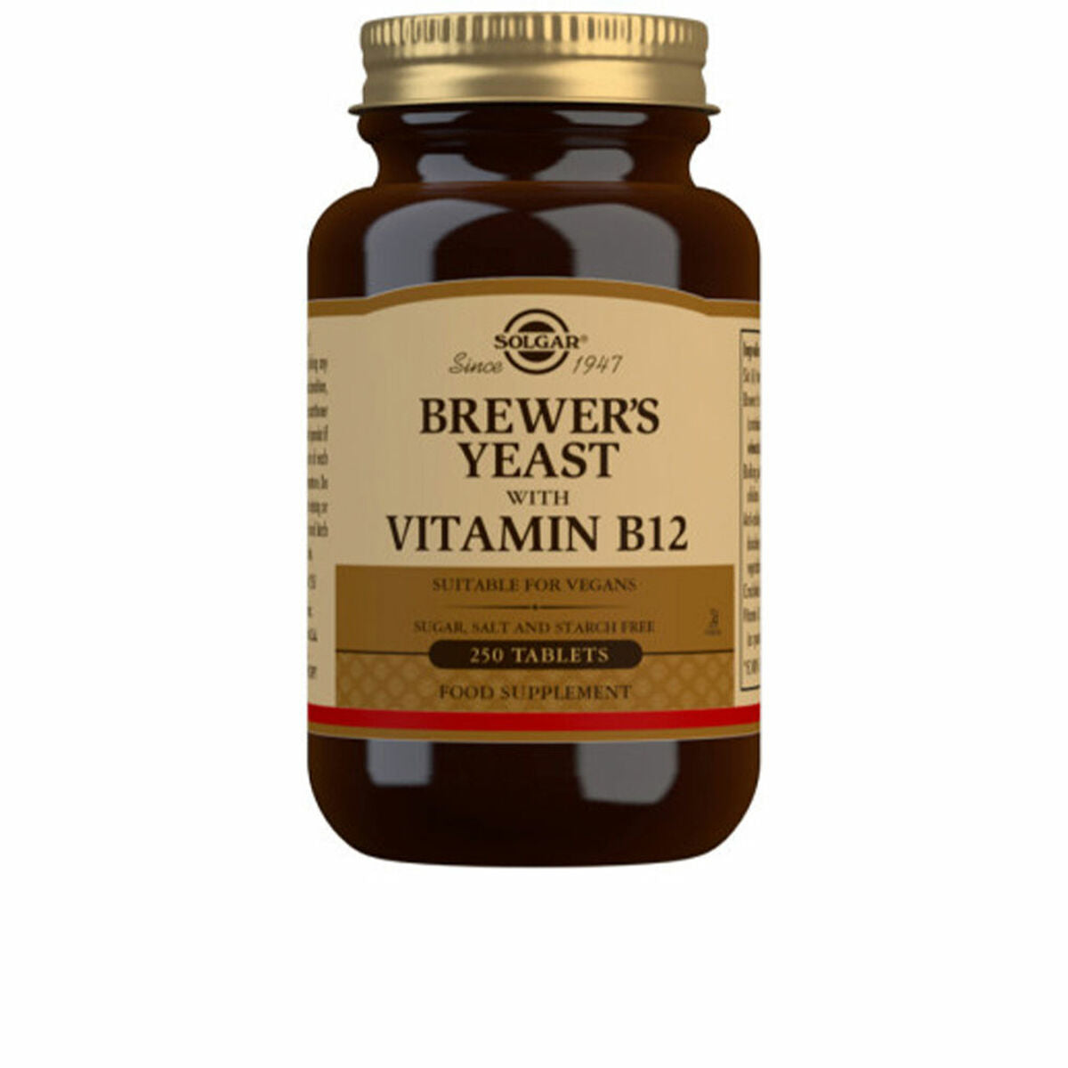 Bierhefe mit Vitamin B12 Solgar 250 Einheiten