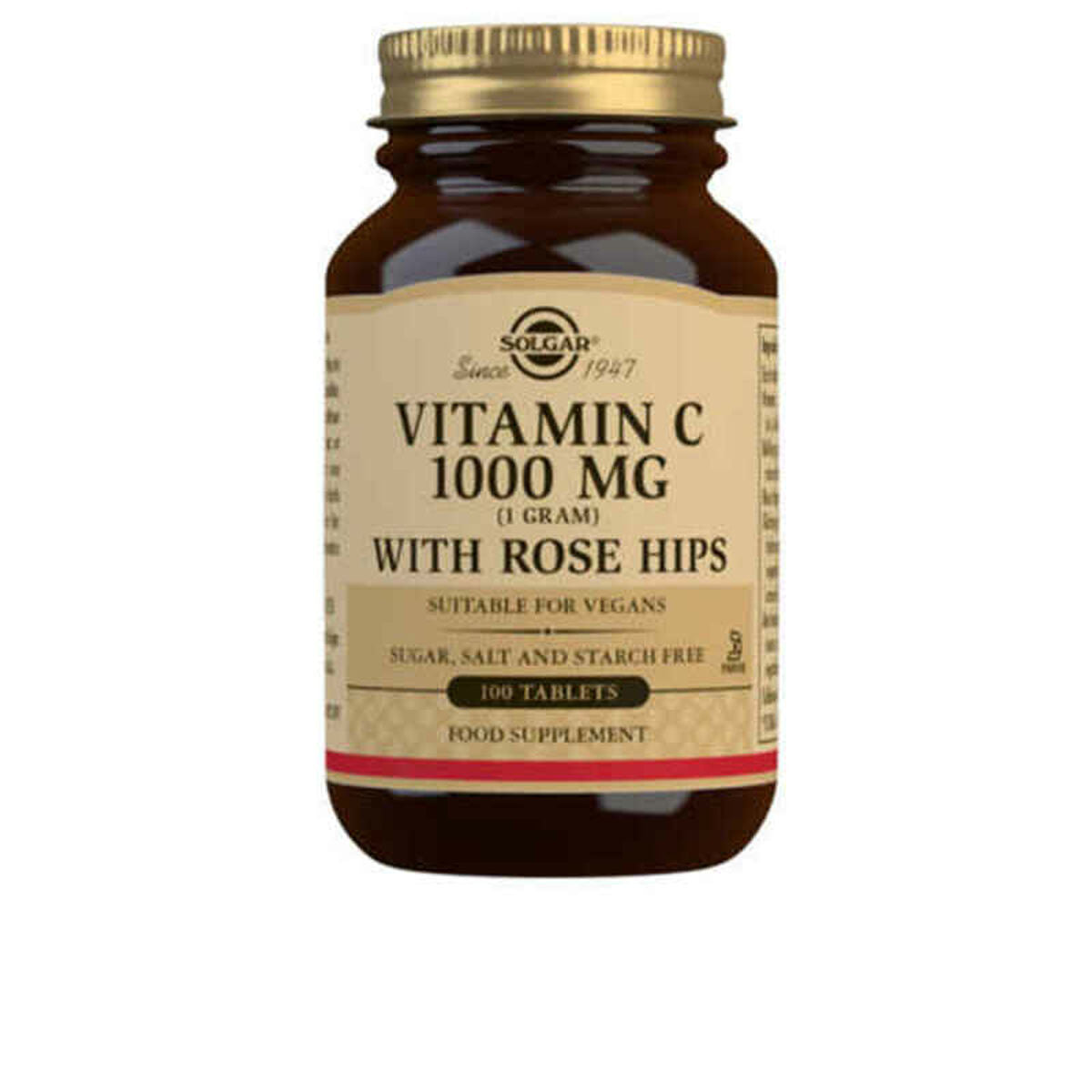 Rose Hips + Vitamin C Solgar Rose Hips C (100 uds) Solgar