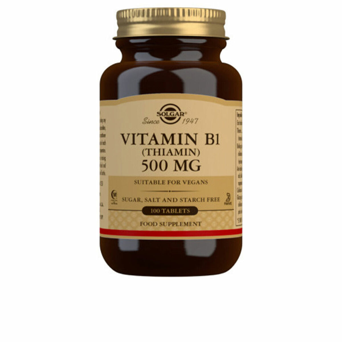 Vitamin B1 (Thiamine) Solgar 500 mg (100 tablets) Solgar