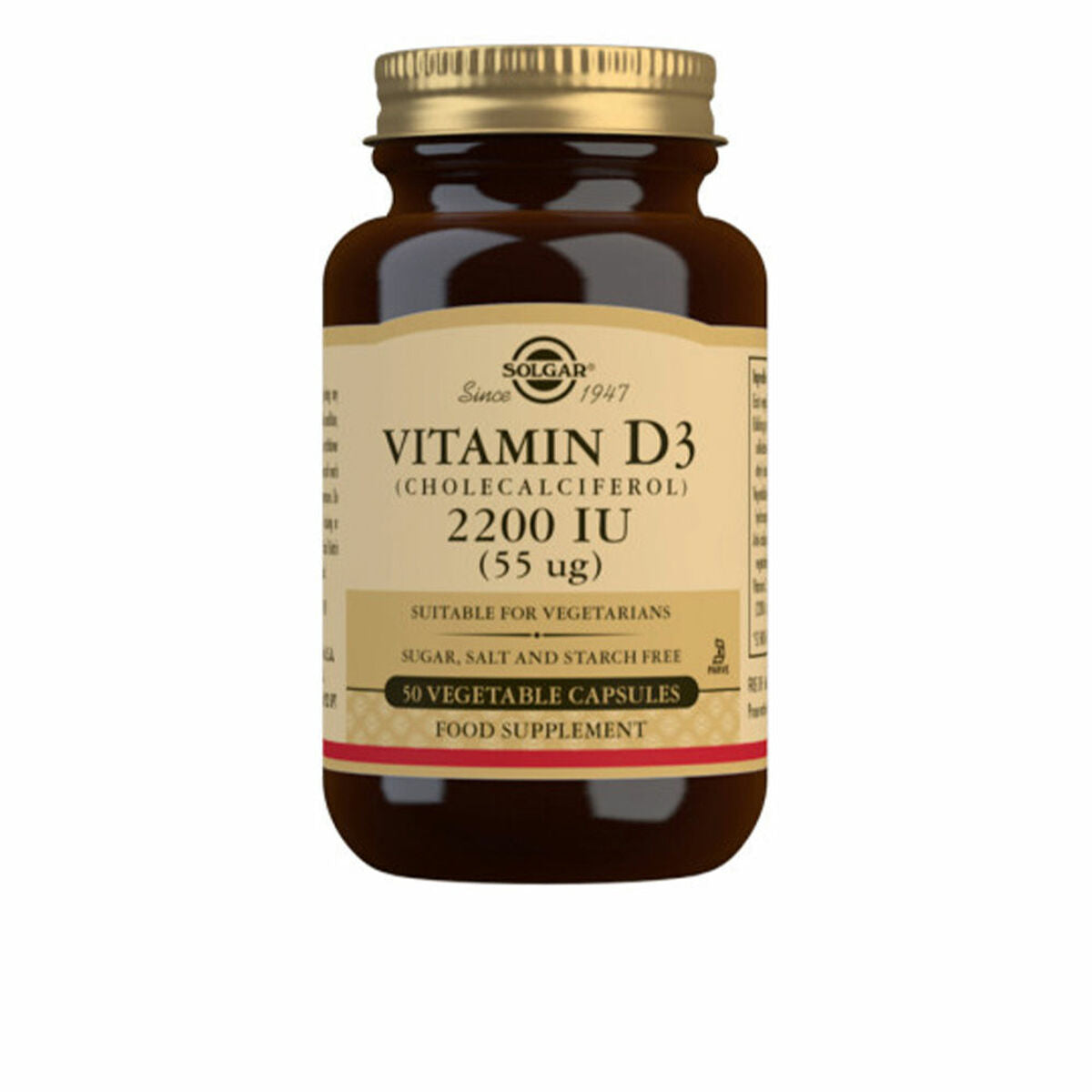 Vitamin D3 (Cholecalciferol) Solgar 50 Units Solgar