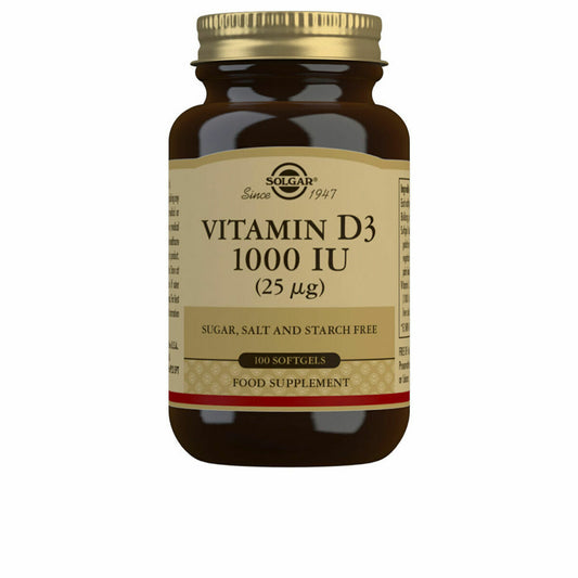 Vitamin D3 (Fischleberöl und Cholecalciferol Solgar 1000 IE (100 Kapseln)