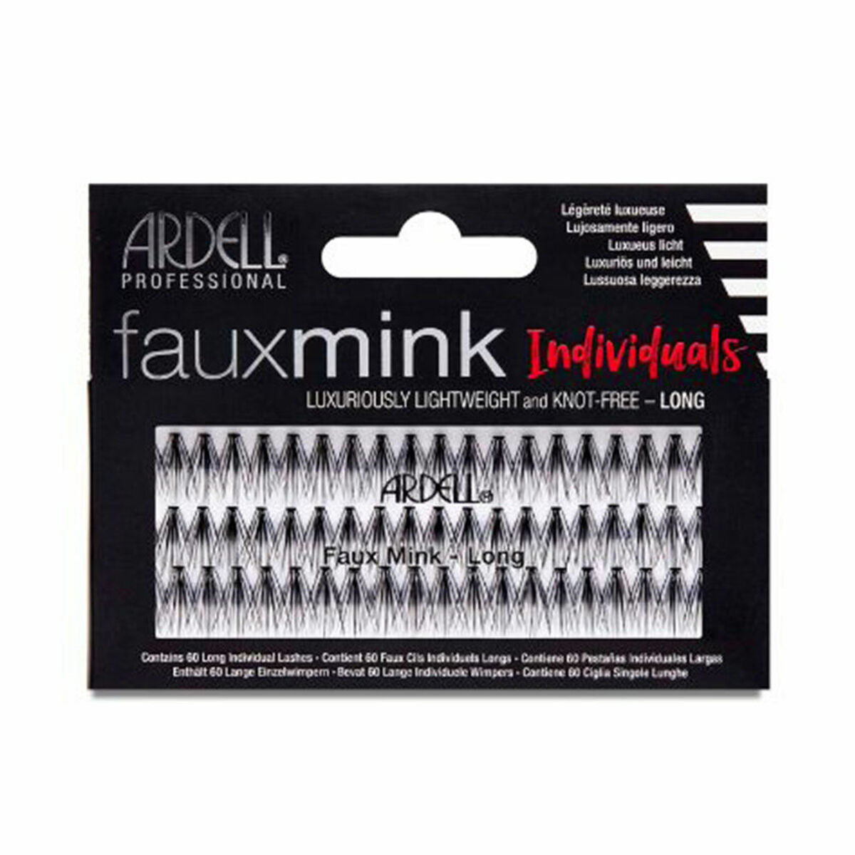 Set mit künstlichen Wimpern Ardell Faux Mink Long Individual 60 Stück