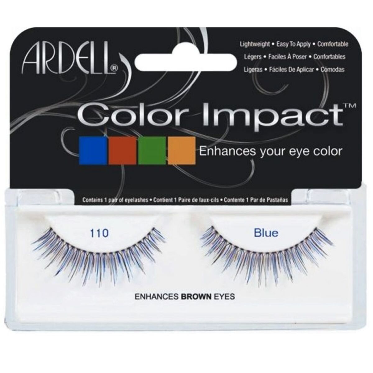 Set of false eyelashes Ardell Color Impact Nº 110 Blue byKim Ardell