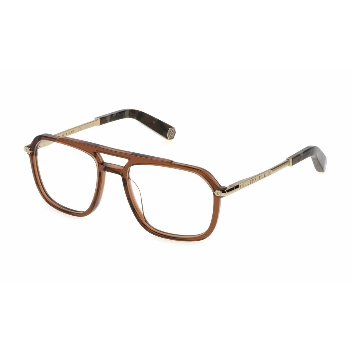 Men' Spectacle frame PHILIPP PLEIN VPP018M-5407AY-21G Brown ø 54 mm PHILIPP PLEIN