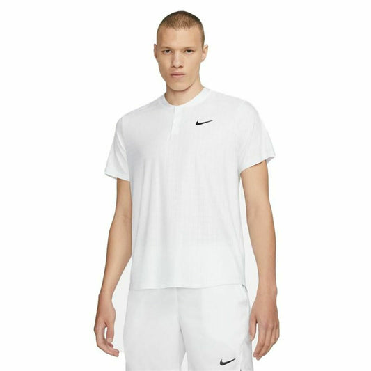 Kurzarm-Poloshirt für Herren Nike Court Dri-Fit Advantage Weiß