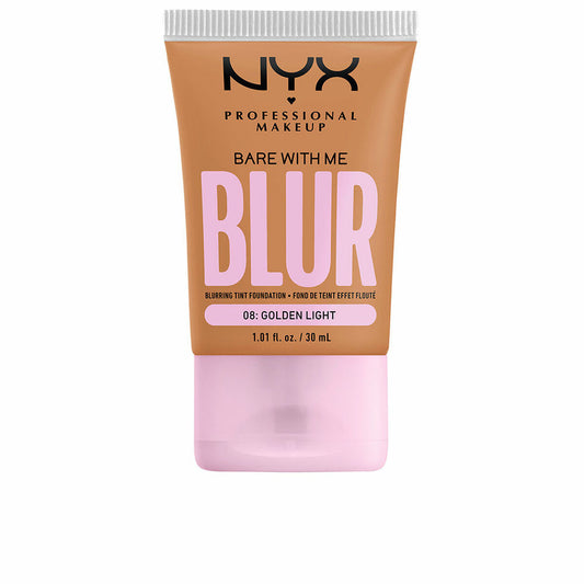 Flüssige Make-up-Basis NYX Bare With Me Blur Nr. 08 Goldenes Licht 30 ml