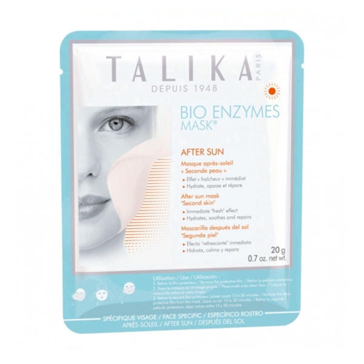 Feuchtigkeitsspendende Gesichtsmaske Talika 11511 20 g (20 gr)