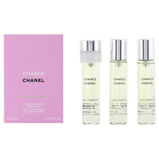 Set mit Damenparfüm Chance Eau Fraiche Chanel (3 pcs) Chance Eau Fraiche