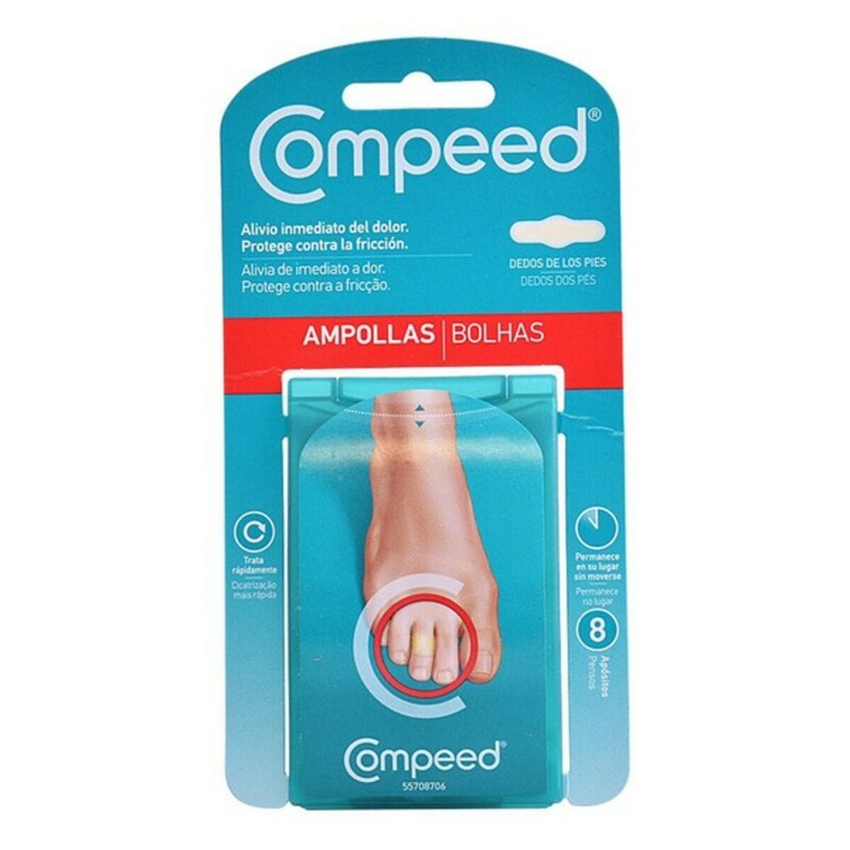 Anti-Blasenmittel für Füße Compeed (8 uds)