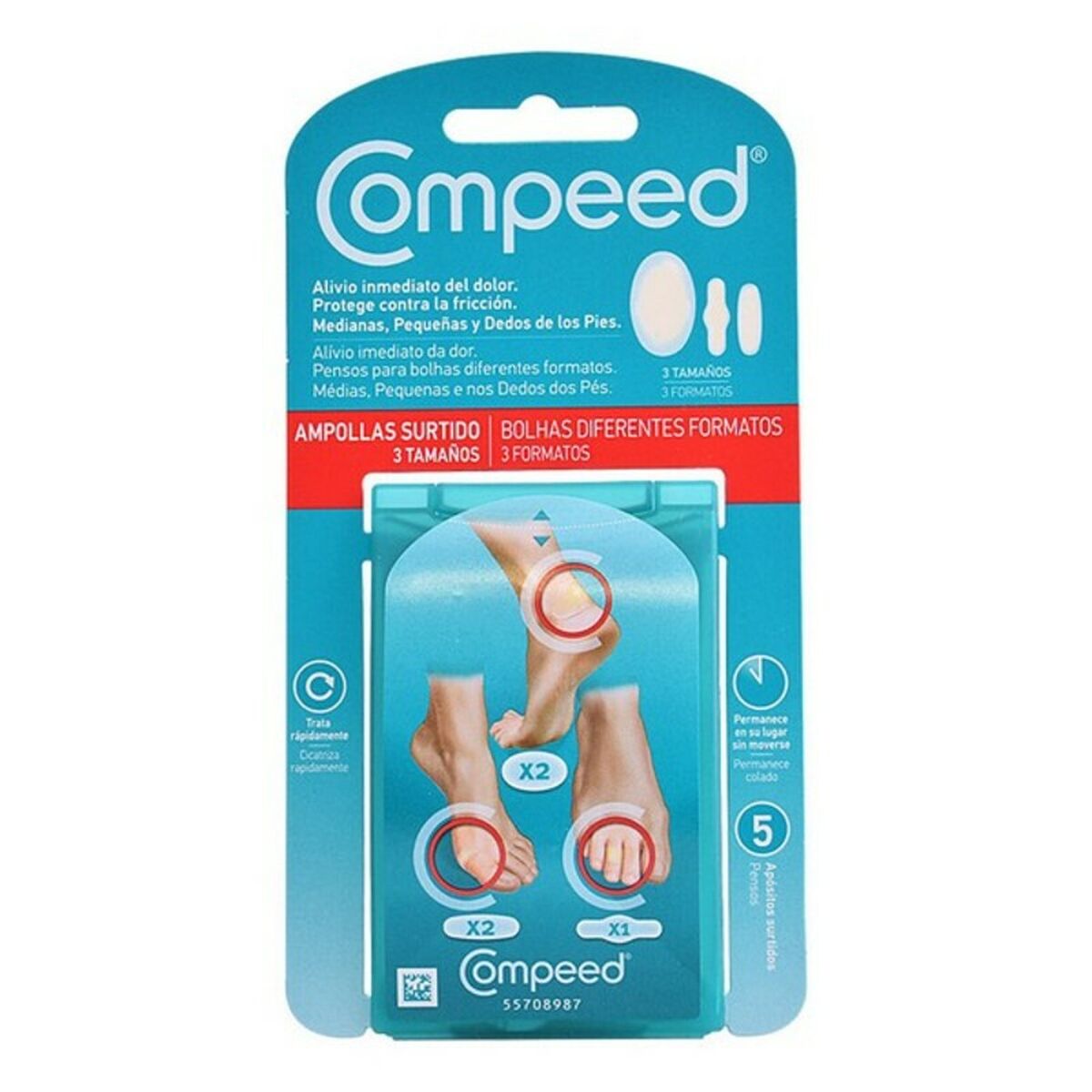 Anti-Blasenmittel für Füße Compeed (5 uds)