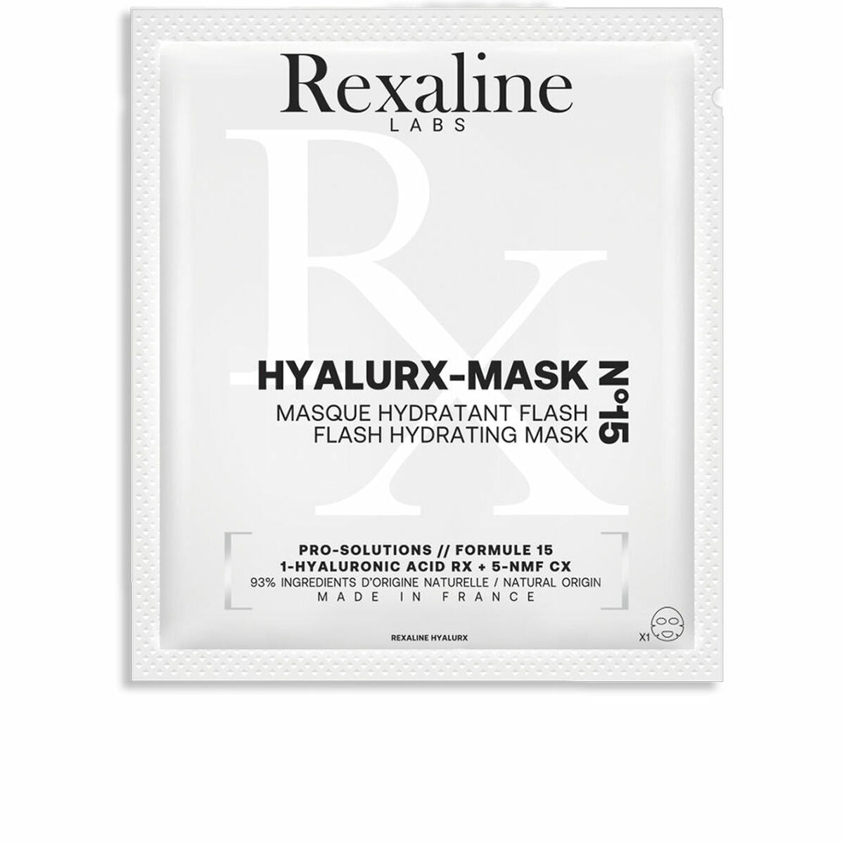 Feuchtigkeitsspendende Gesichtsmaske Rexaline Hyalurx-Maske 20 ml