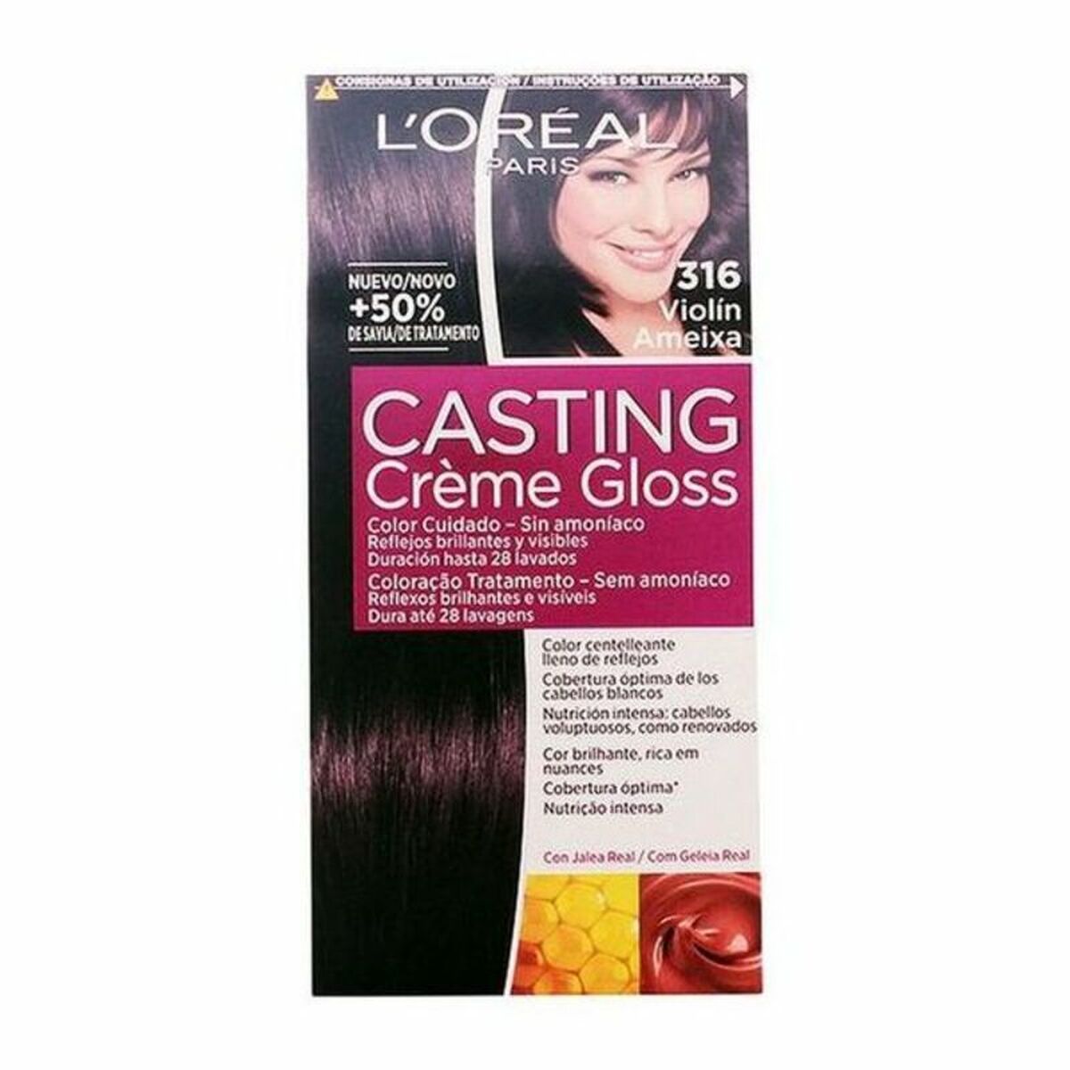 Dye No Ammonia Casting Creme Gloss L'Oreal Make Up Casting Creme Gloss Intense Violet 180 ml LOreal Make Up