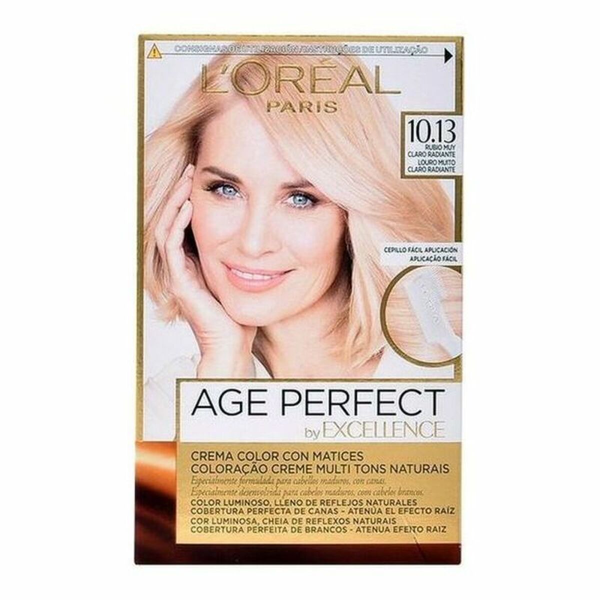 Permanent Anti-Ageing Dye Excellence Age Perfect L'Oreal Make Up Excellence Age Perfect Nº 9.0-rubio muy claro (1 Unit) LOreal Make Up