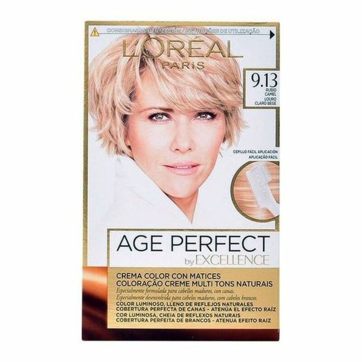 Permanent Anti-Ageing Dye Excellence Age Perfect L'Oreal Make Up Excellence Age Perfect Nº 9.0-rubio muy claro Nº 8.0-rubio clar LOreal Make Up