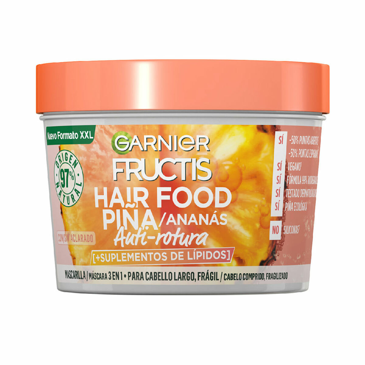 Anti-Haarausfall-Creme Garnier Fructis Hair Food Anti-Breakage Ananas 350 ml