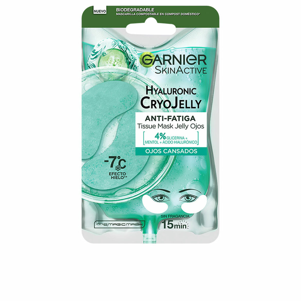 Maske für die Augenpartie Garnier Hyaluronic Cryojelly Anti-Müdigkeit (5 g)