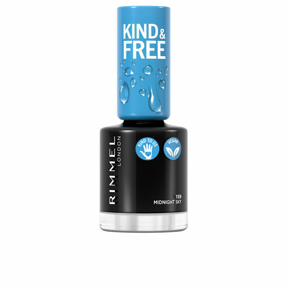 nail polish Rimmel London Kind & Free 159-midnight sky (8 ml)