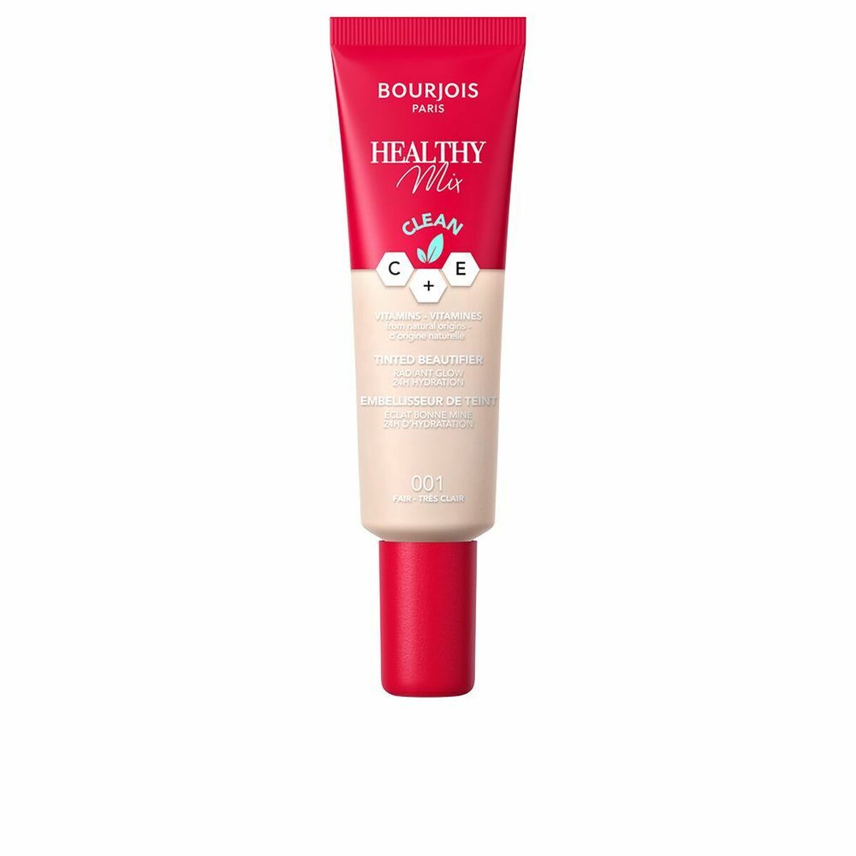 Feuchtigkeitscreme mit Farbe Bourjois Healthy Mix 001 (30 ml)