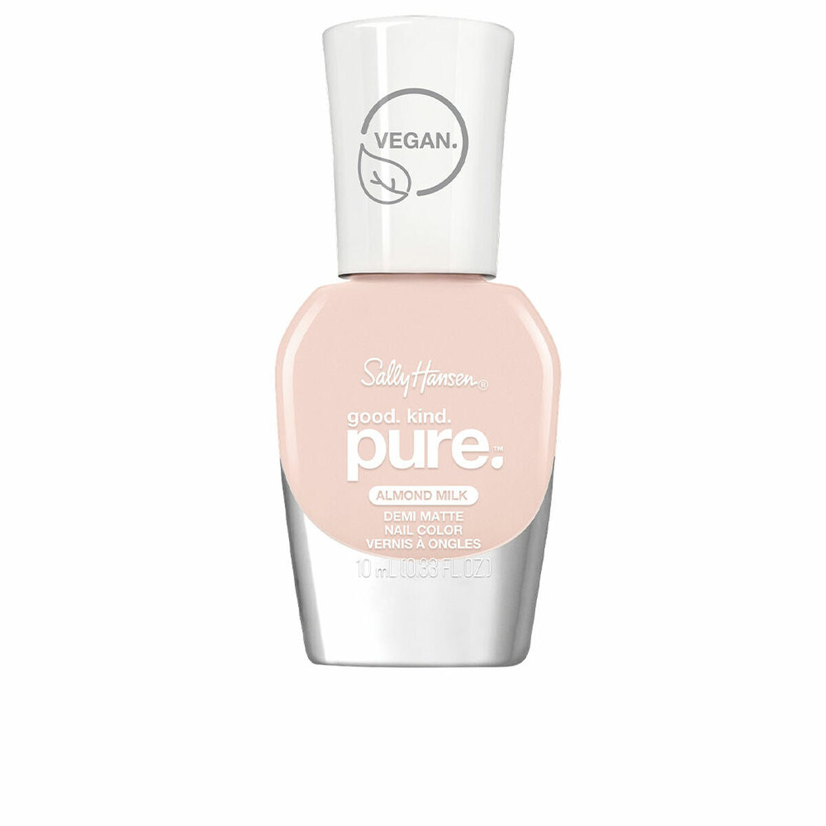 nail polish Sally Hansen Good.Kind.Pure Semi-matte Nº 020-almond milk (10 ml)