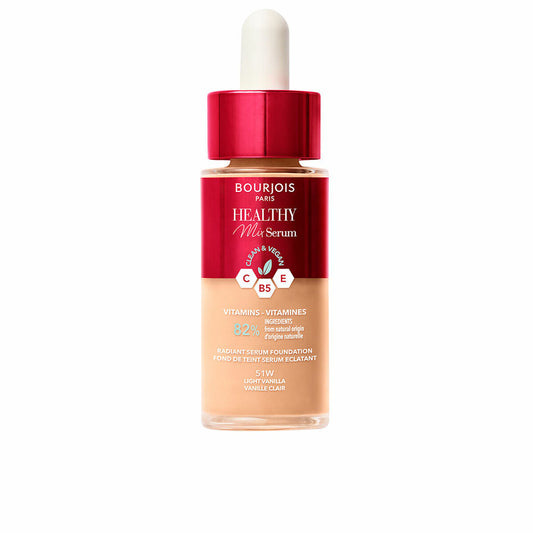 Flüssige Make-up-Basis Bourjois Healthy Mix Serum Nr. 51W Helle Vanille 30 ml