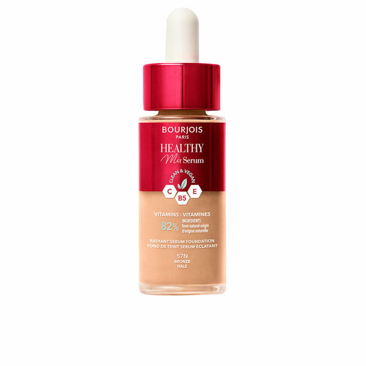 Flüssige Make-up-Basis Bourjois Healthy Mix Serum Nr. 57N Bronze 30 ml