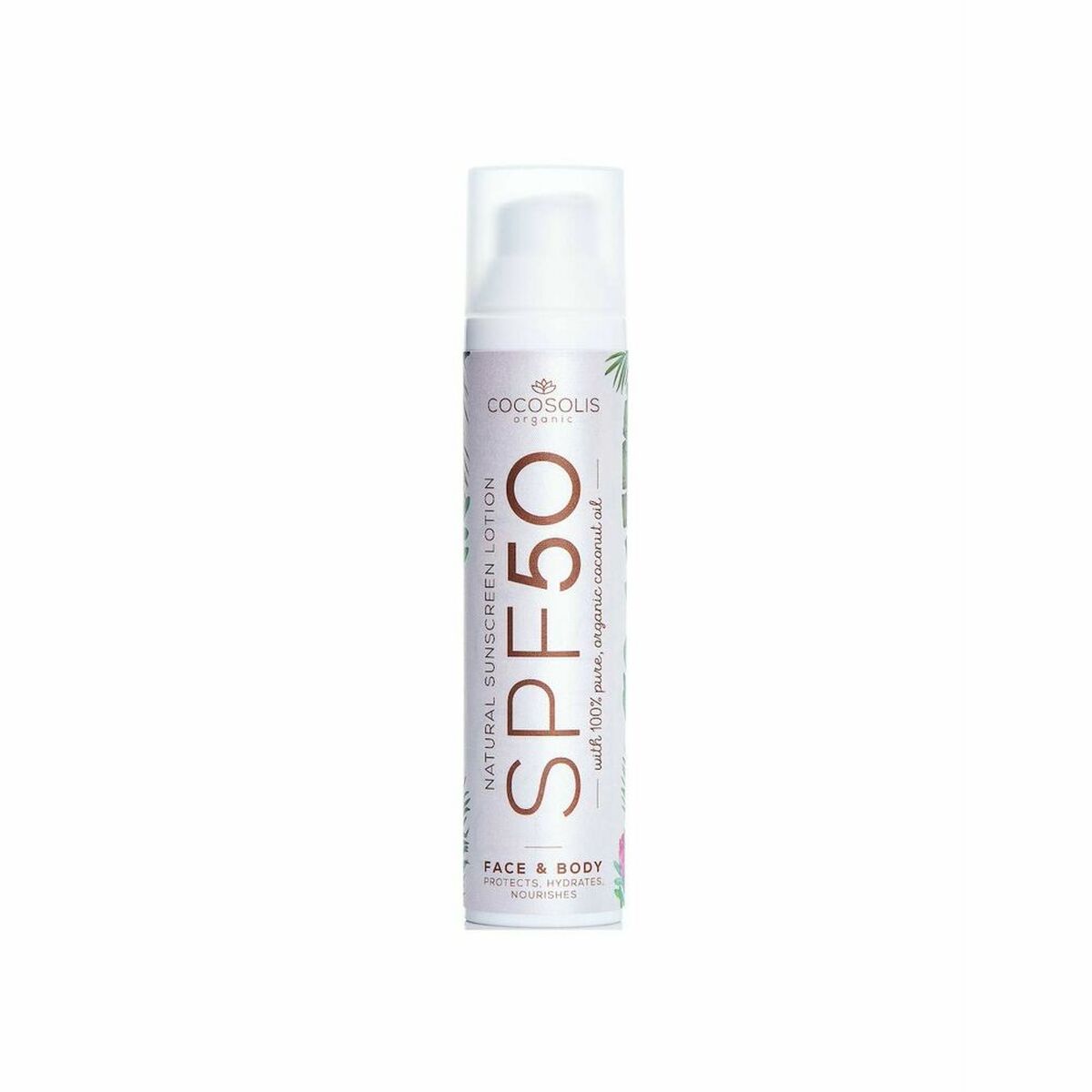 Sun Lotion Natural Face & Body Cocosolis Spf 50 (100 ml) Cocosolis