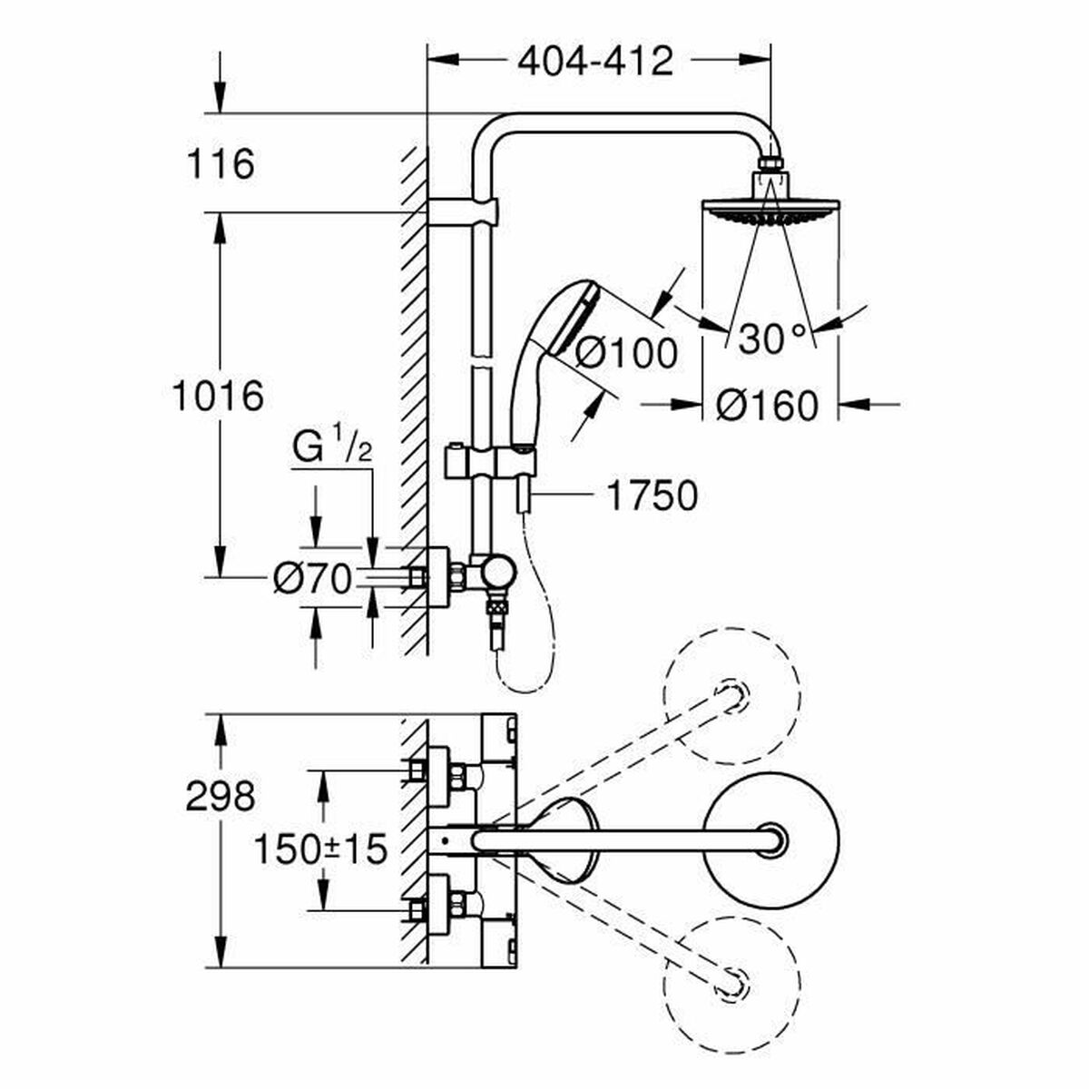 Shower Column Grohe 27960000 Grohe