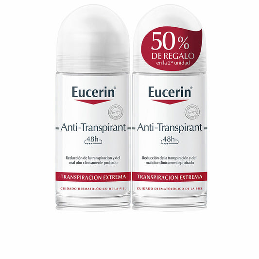 Roll-On Deodorant Eucerin Transpirant Desodorante On Lote Antitranspirant 2 Einheiten 50 ml