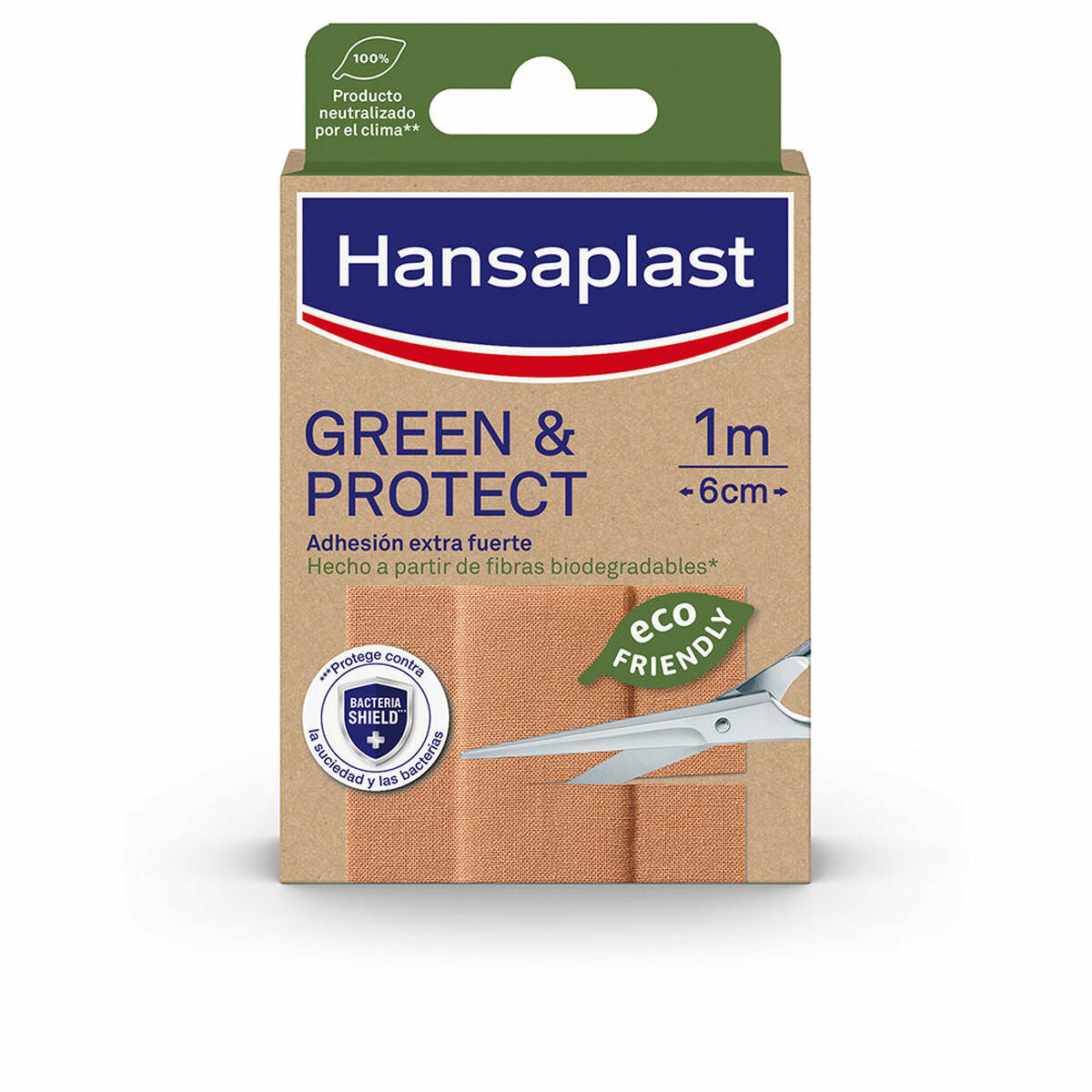 Pflaster Hansaplast Green &amp; Protect 10 x 6 cm 10 Einheiten