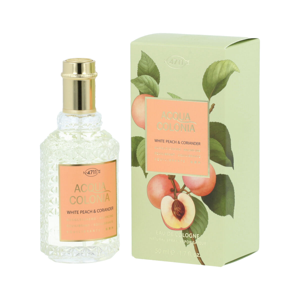 Unisex Perfume 4711 EDC Acqua Colonia White Peach & Coriander 50 ml - Unisex Perfumes - 4711 - Default Title