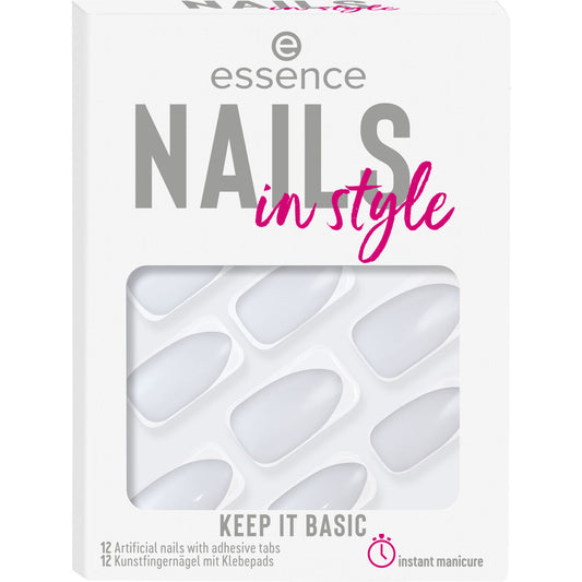 Künstliche Nägel Essence Nails In Style 12 Stück 15-keep it basic