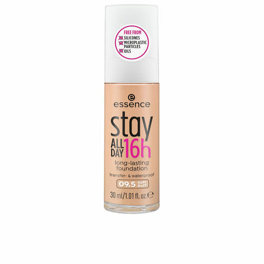 Creme-Make-up-Basis Essence Stay All Day 16H Nr. 09,5 Soft Buff 30 ml