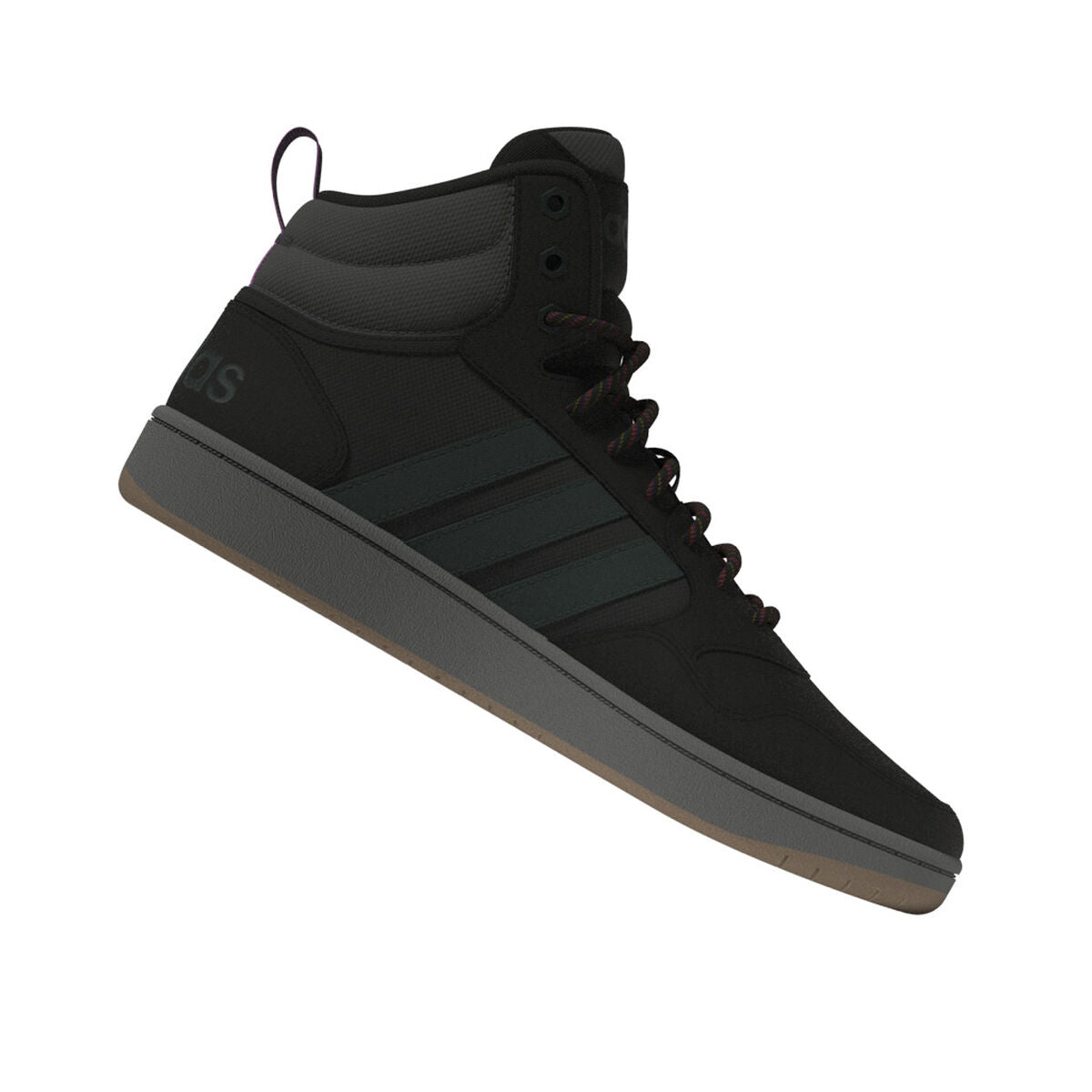 Damen-Freizeitschuhe HOOPS 3.0 MID Adidas GZ6681 Schwarz