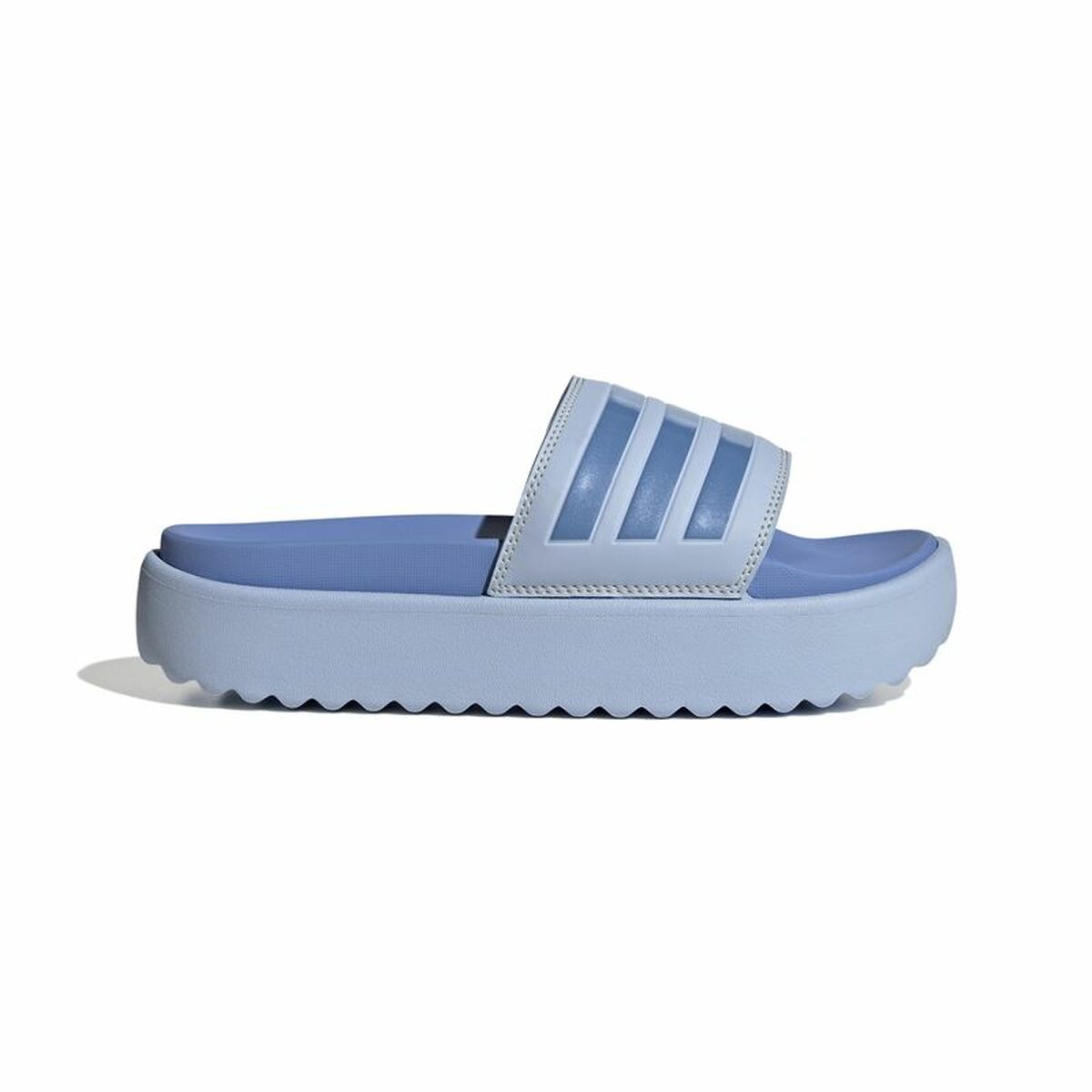 Swimming Pool Slippers Adidas Adilette Platform Blue Adidas