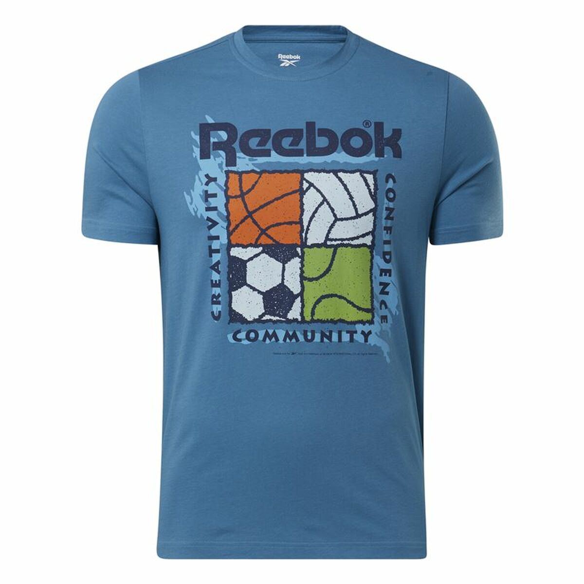 Men’s Short Sleeve T-Shirt Reebok GS Rec Center Blue Reebok