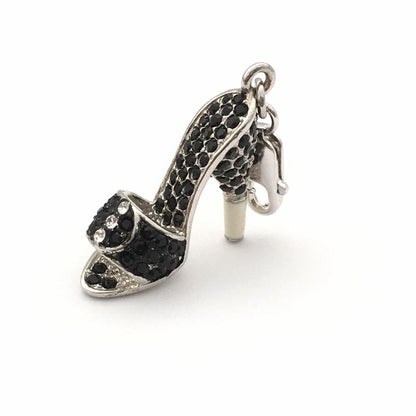 Woman's charm link Glamour GS1-01 Black (4 cm)