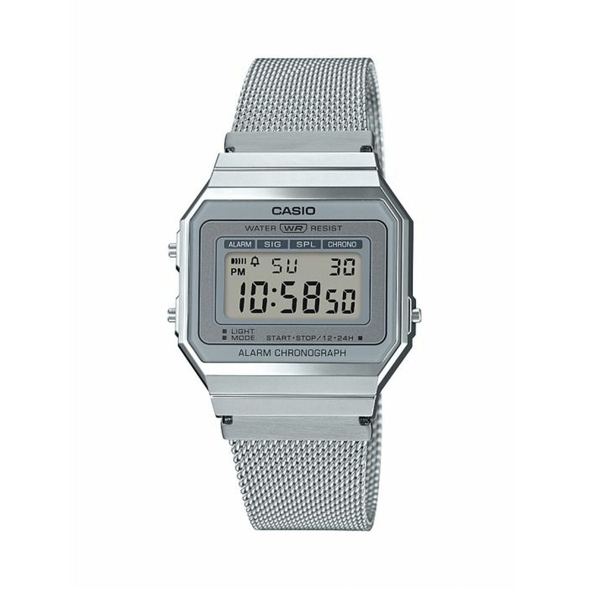 Herrenuhr Casio A700WEM-7AEF Silber