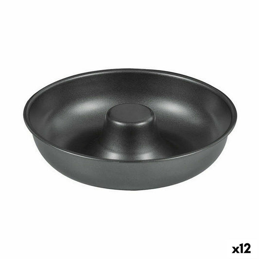 Oven Mould Quttin Doughnuts Carbon steel Black Ø 21 cm 21 x 5 cm (12 Units) Quttin