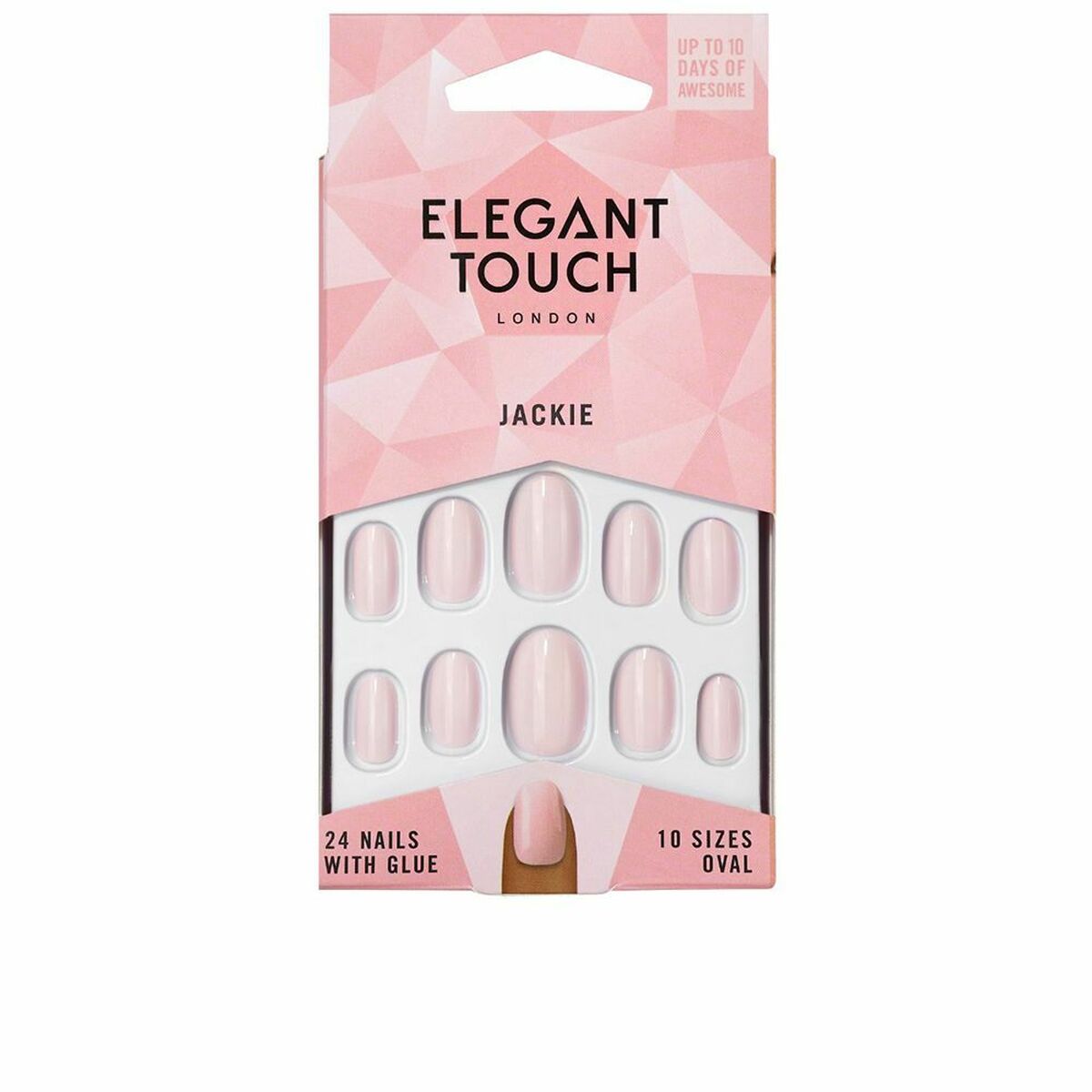 Künstliche Nägel Elegant Touch Polished Colour Jackie 24 Stück (24 uds)