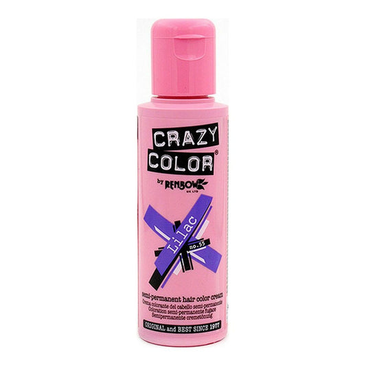 Semi-Permanent Tint Lilac Crazy Color Nº 55 (100 ml) (100 ml) Crazy Color