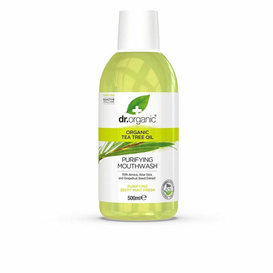 Mundwasser Teebaum Dr.Organic Bioactive Bio Teebaumöl 500 ml