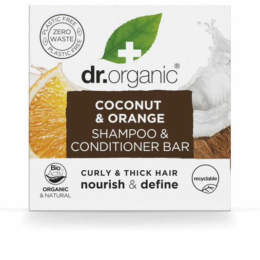 2-in-1 Shampoo und Conditioner Dr.Organic Kokosnuss und Orange 75 g Fest