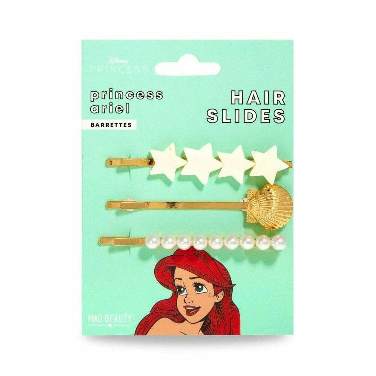 Hairpin Mad Beauty Disney Princess Ariel Golden (3 pcs) Mad Beauty