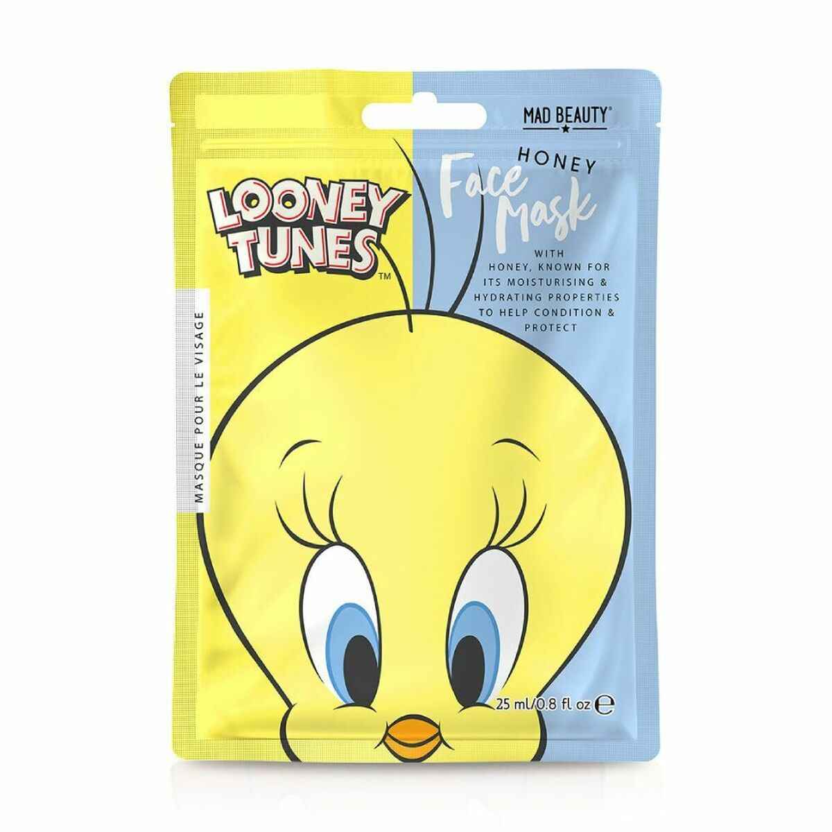 Facial Mask Mad Beauty Looney Tunes Piolín Honey (25 ml) Mad Beauty