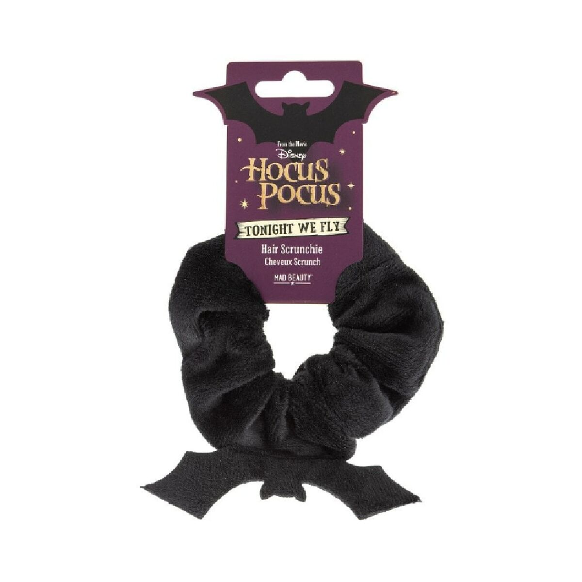 Hair tie Mad Beauty Hocus Pocus Black Elastic Bat Mad Beauty