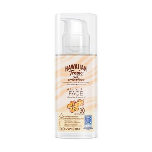 Sonnencreme fürs Gesicht Silk Air Soft Hawaiian Tropic Silk Air Soft Face Spf 30 50 ml Spf 30